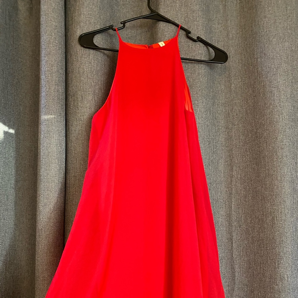 Red high neck dress by Tyche Size Small